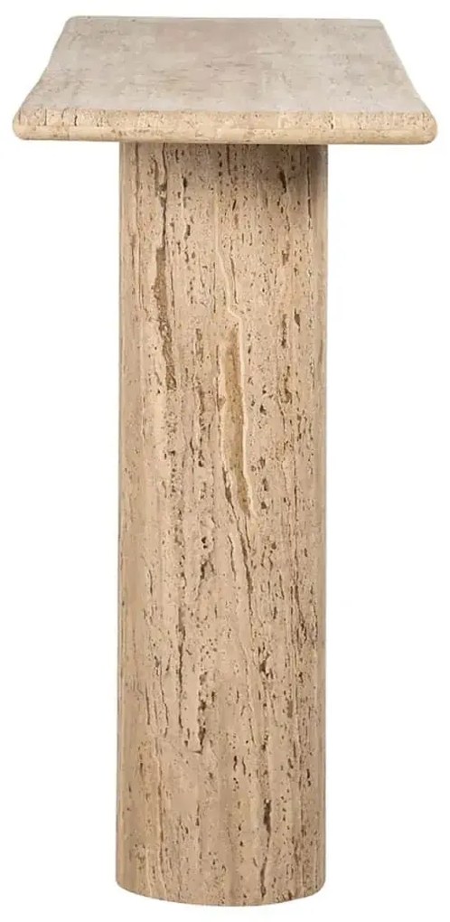 Richmond Interiors Hampton Wandtafel Beige Travertin Marmer - 140 X 40cm.