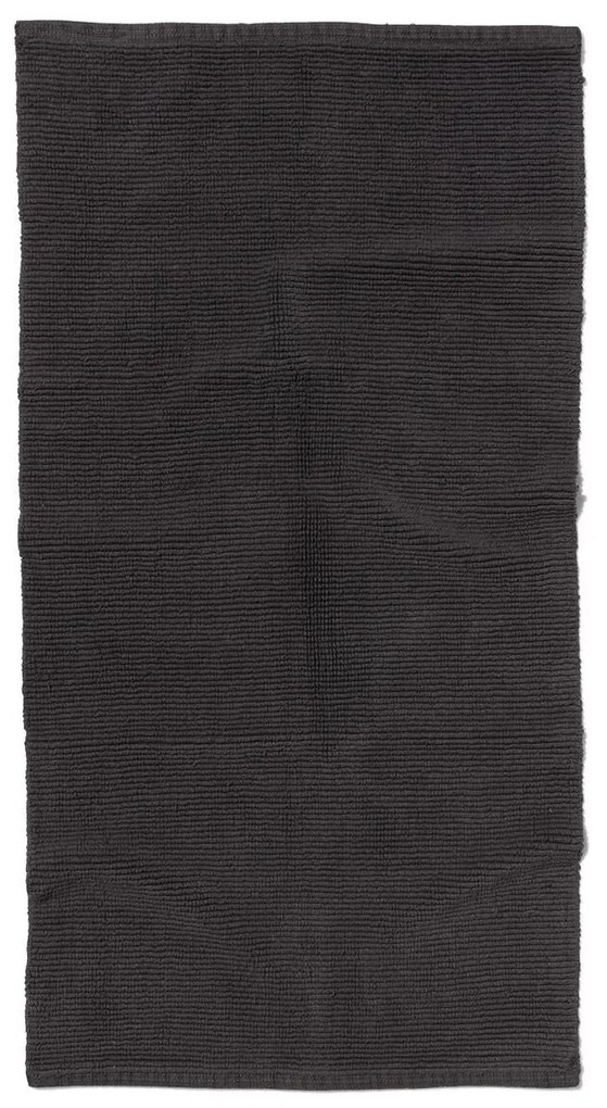 HEMA Badmat 60x120 Rib Donkergrijs (donkergrijs)
