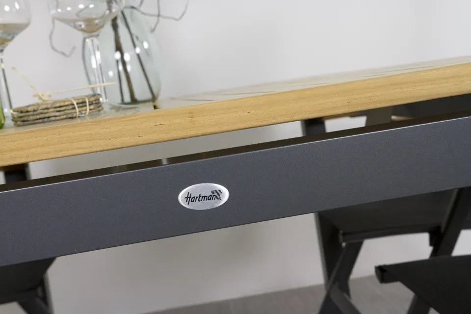 Hartman Da Vinci/Sonata 4-persoons verstelbare tuinset 160x90 cm. - Teak