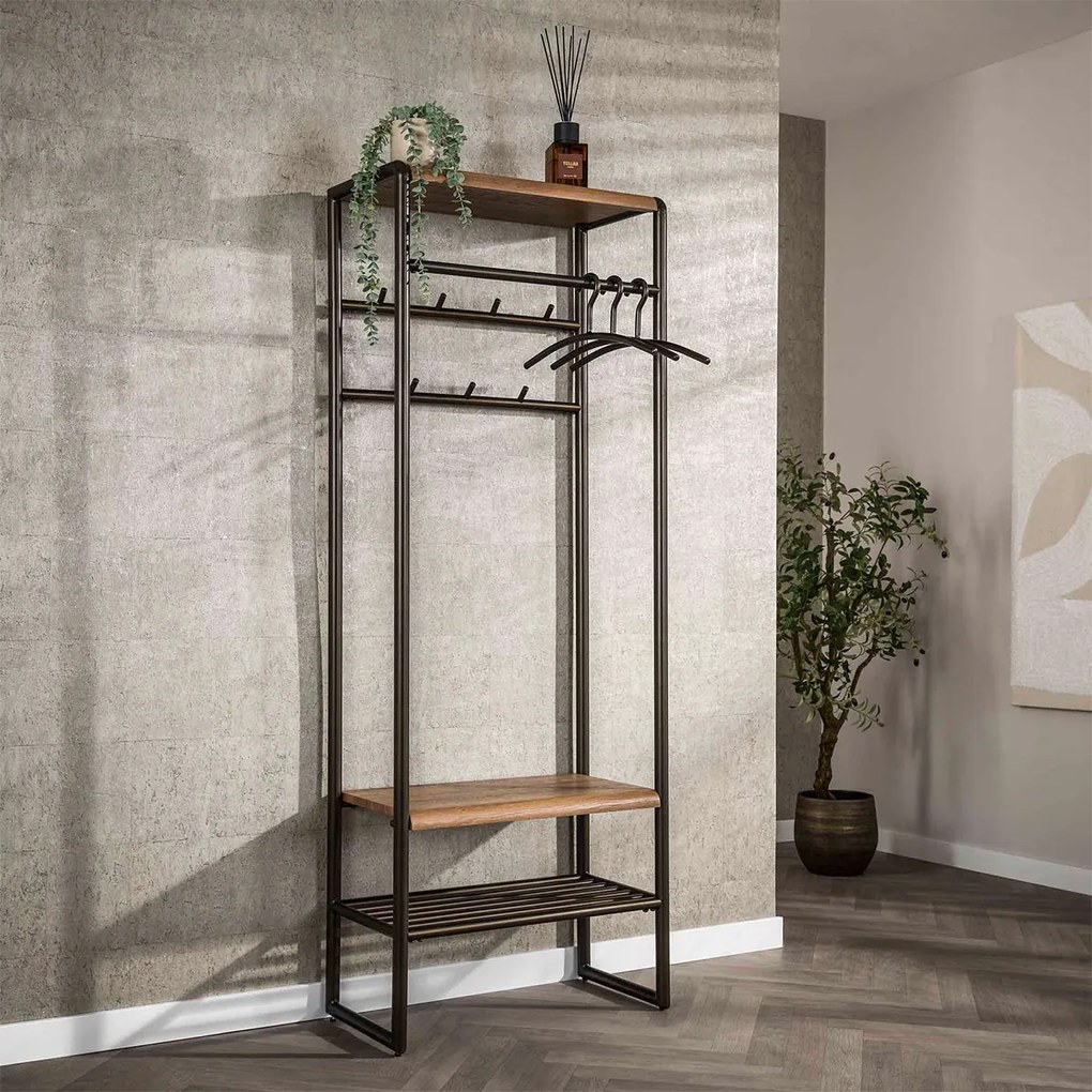 Garderobemeubel Met Hangrek En Plank