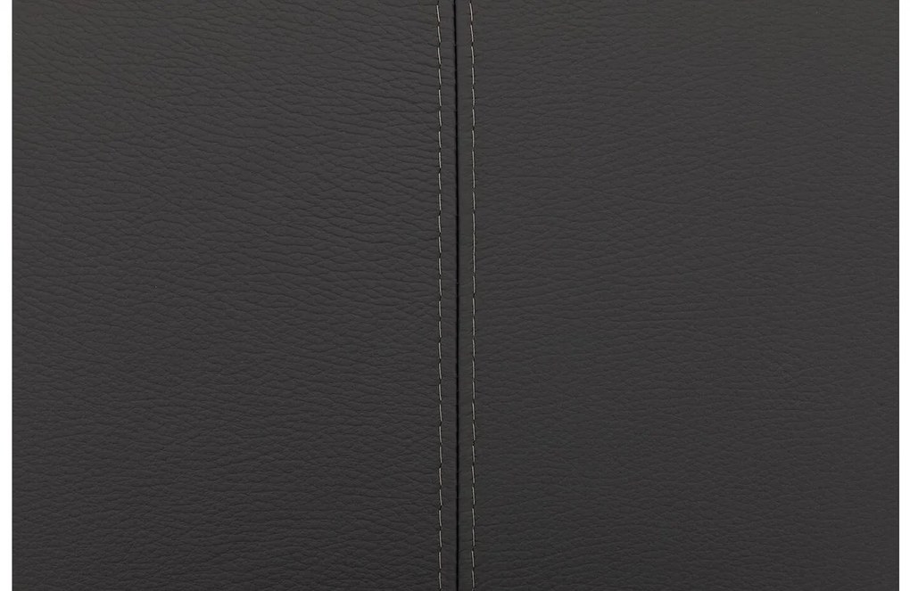 Goossens Eetkamerstoel Funk Zwarte Poten donkergrijs leer leuning en Zwart skater wiel met zwarte kapmet wielen, modern design