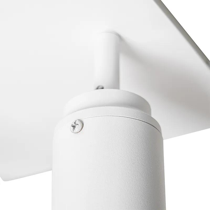 Moderne badkamer Spot / Opbouwspot / Plafondspot wit vierkant 3-lichts IP44 - Ducha Modern GU10 IP44 Lamp
