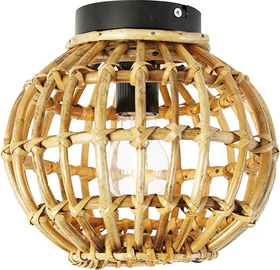Landelijke plafondlamp bamboe 25 cm - Canna