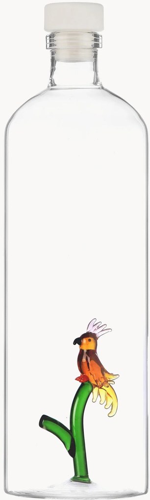 Handgemaakte karaf Talking Trees uit borosilicaatglas, 1.1 L