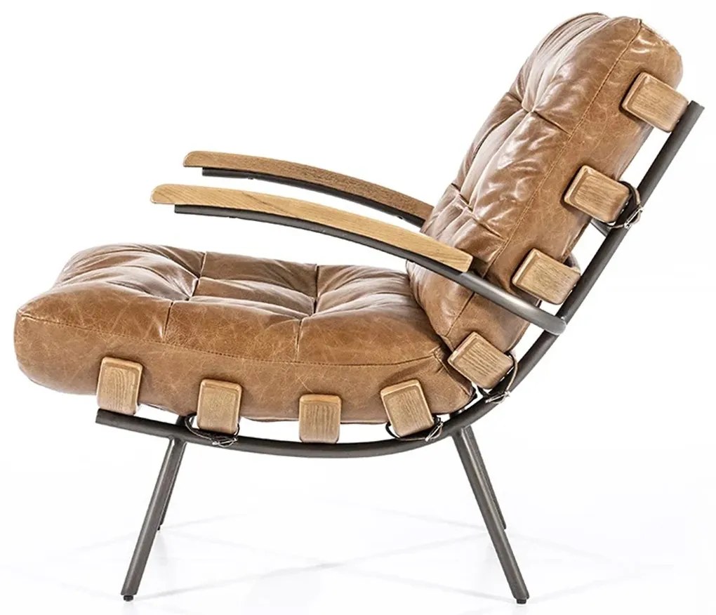 Eleonora Bastiaan Leren Fauteuil Cognac