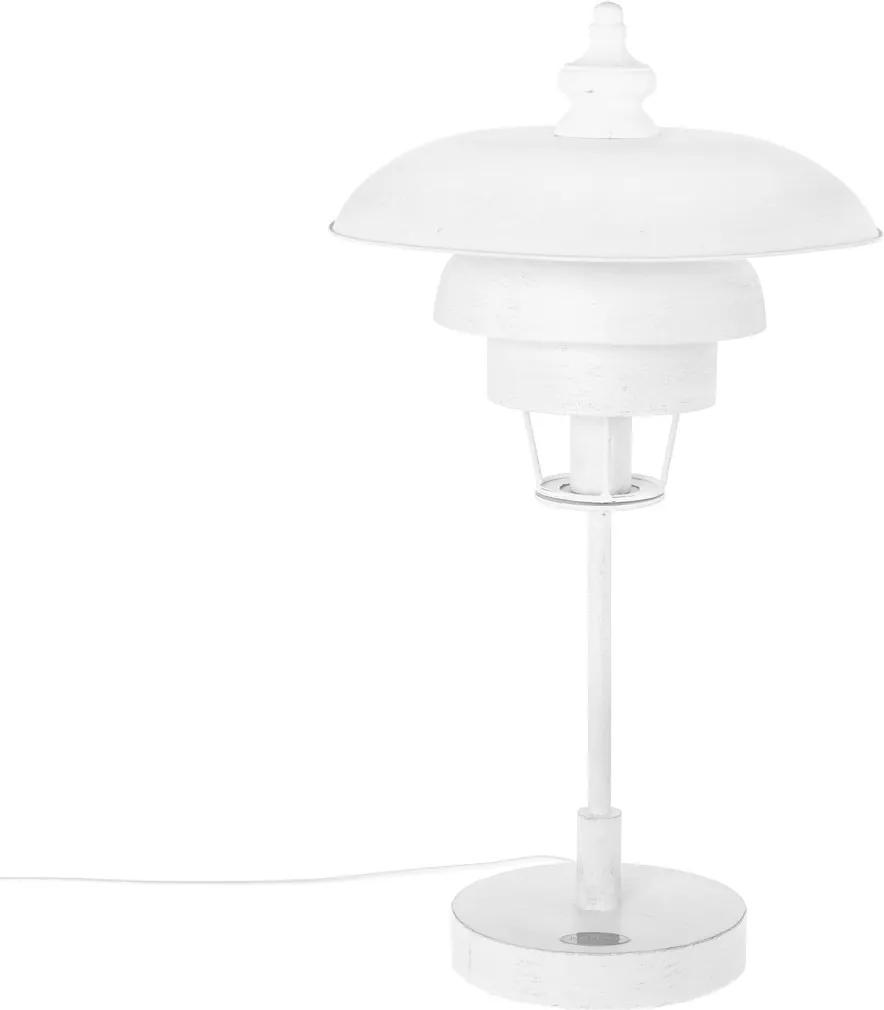 Riverdale | Tafellamp Boston diameter 38 cm x hoogte 69 cm wit tafellampen tafellampen verlichting | NADUVI outlet