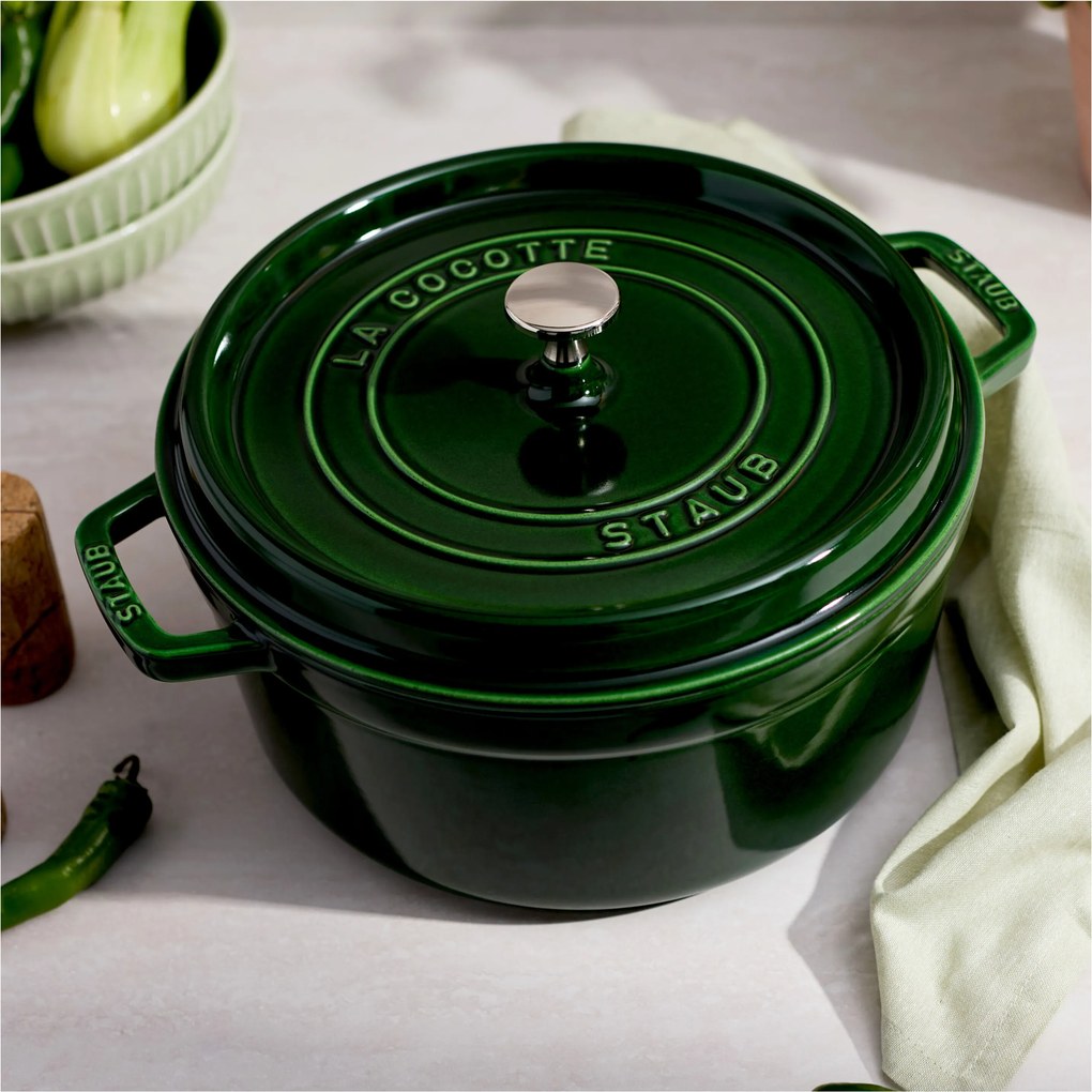 Staub La Cocotte Cocotte 26 cm / 5,25 l, Rond, Basilicum - La Cocotte - Staub