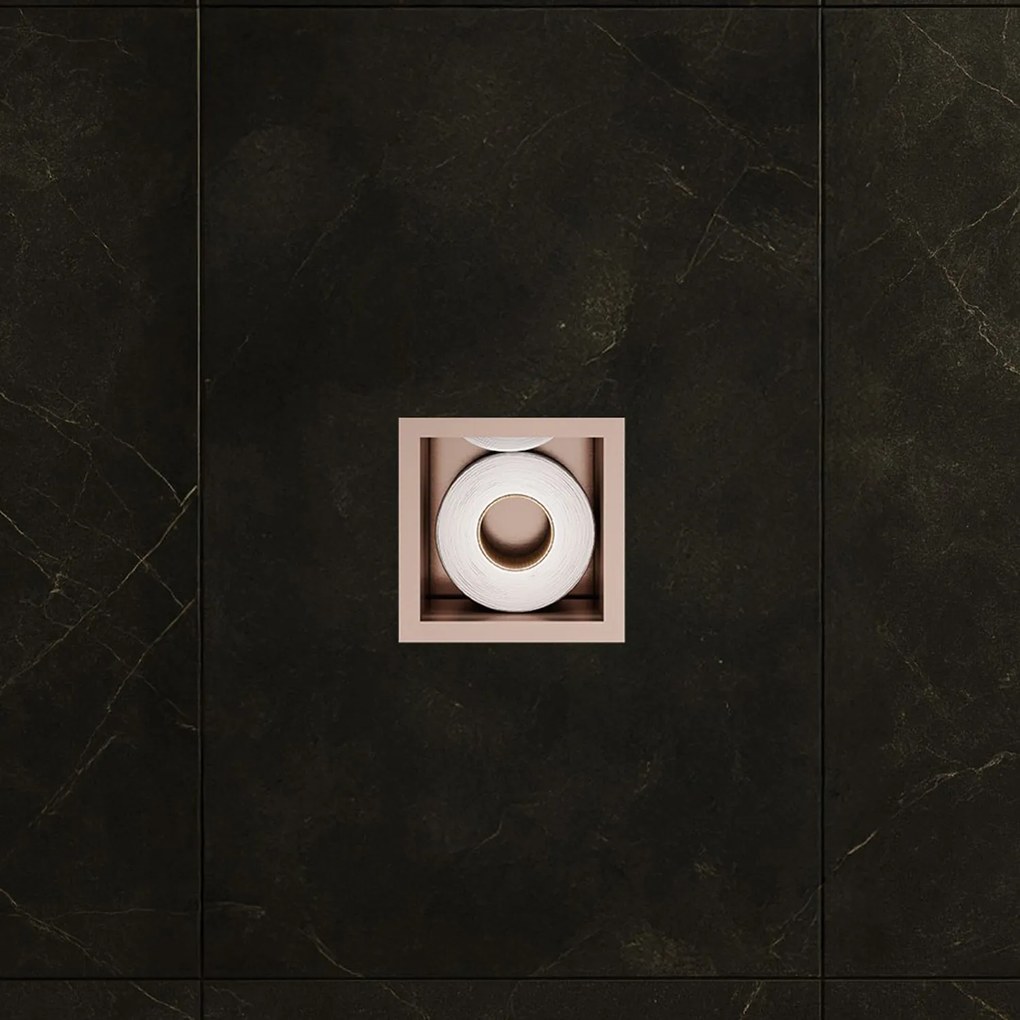 Hotbath &More inbouw reserverolhouder koper geborsteld PVD