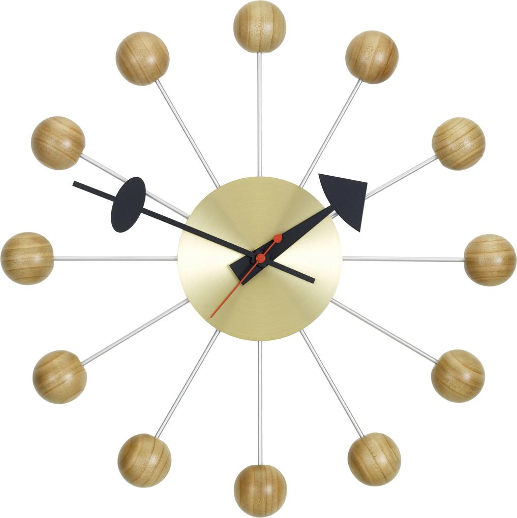 Vitra Ball Clock klok cherry wood
