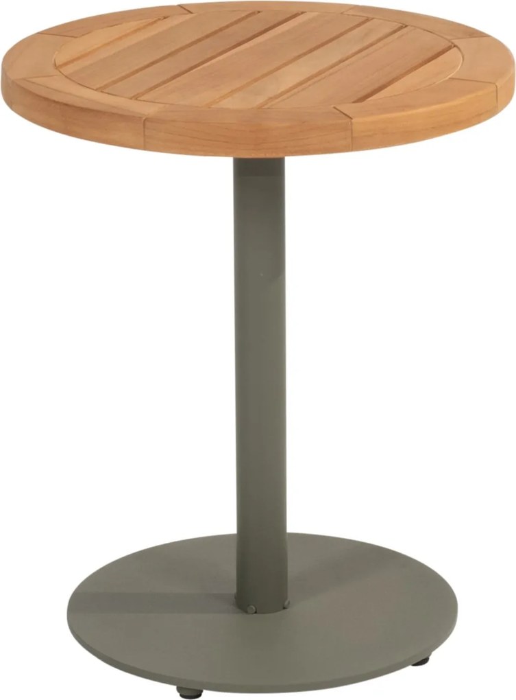 Volta bijzettafel met middenpoot 45xH55 cm aluminium olive 4 Seasons Outdoor