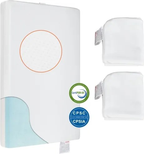 VEVOR Babybedmatras Kindermatras 610 x 965 x 80 mm, Baby Kindermatras Dubbelzijdig Gebruik Wasbaar Jeugdmatras, Matras Zijkant Bed Gel Traagschuim Veiligheid, Netheid