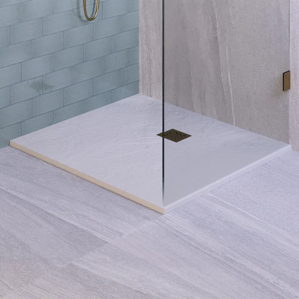Brauer Crag douchebak 100x100x3cm mat wit