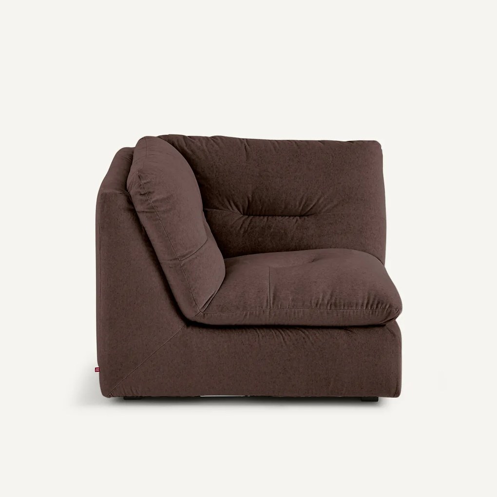 Modulaire 90° hoek in linnen fluweel, GIULIANO