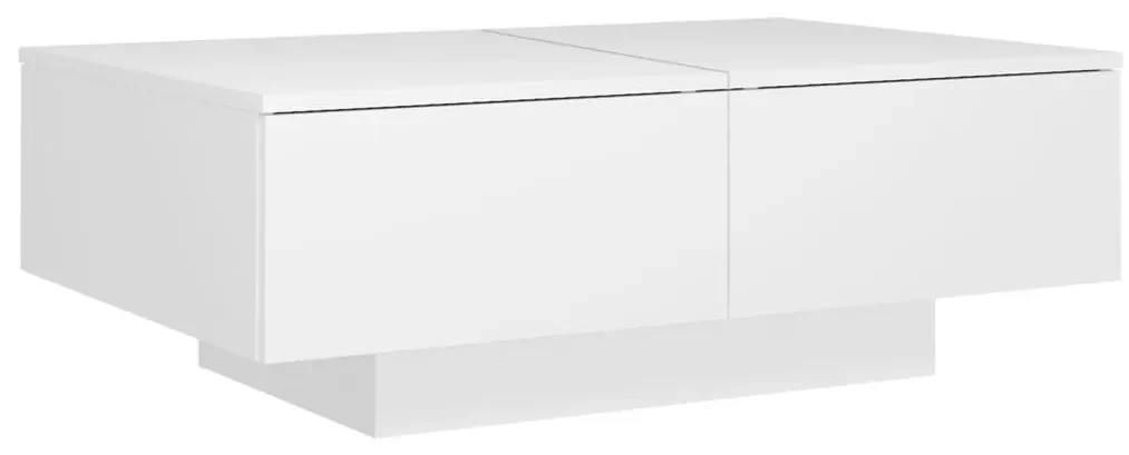 vidaXL Salontafel 90x60x31 cm bewerkt hout wit