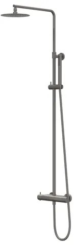 IVY Bond Regendoucheset - opbouw - 30cm slim hoofddouche - staafmodel handouche Geborsteld metal black PVD CSB1GMAC