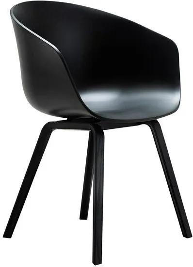 Hay About a Chair AAC22 stoel met zwart onderstel