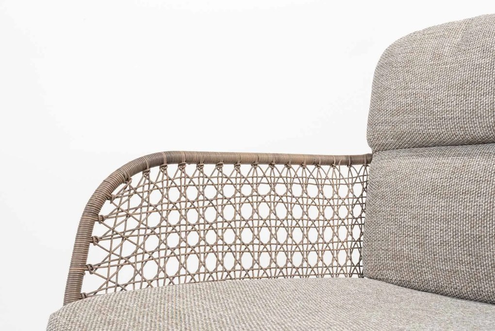 4 Seasons Outdoor Aprilla tuinset pure met Goa tafel antraciet 220 cm * Sale * Tuinset   beige weerbestendig