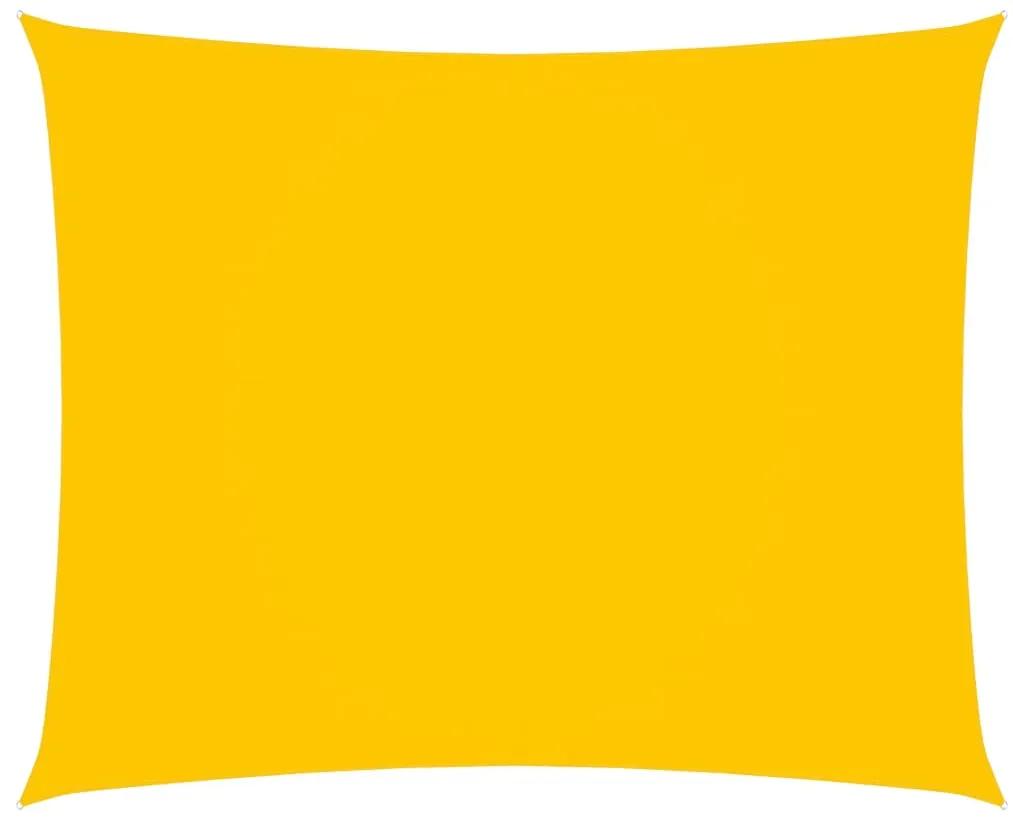 vidaXL Zonnescherm rechthoekig 3,5x4,5 m oxford stof geel