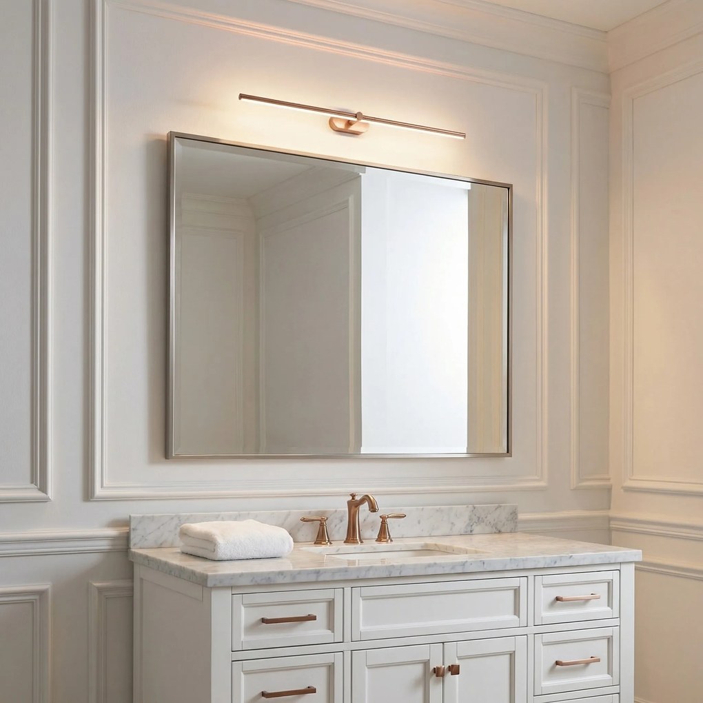 Badkamer LED-wandlamp APP1897-1W 80 cm BRUSH COPPER