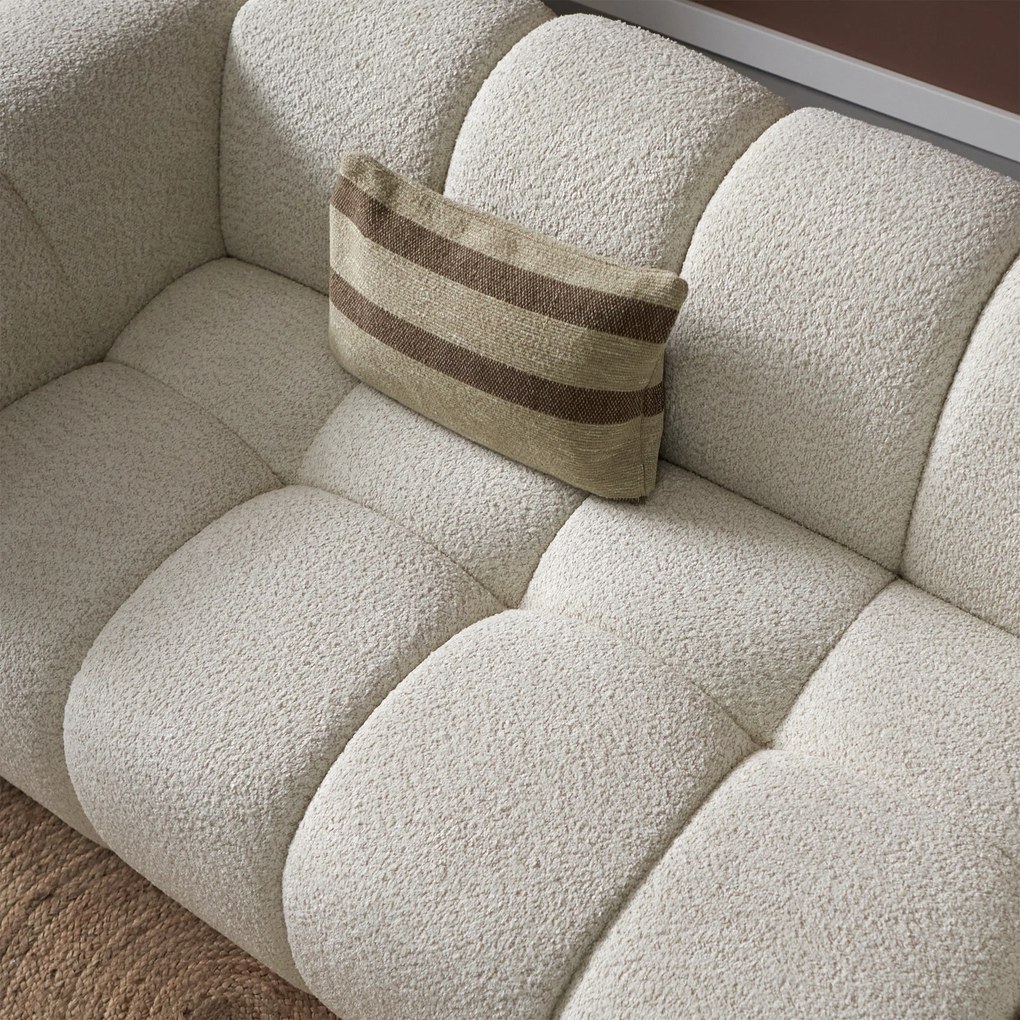 Design Bank Creme Hoek Rechts