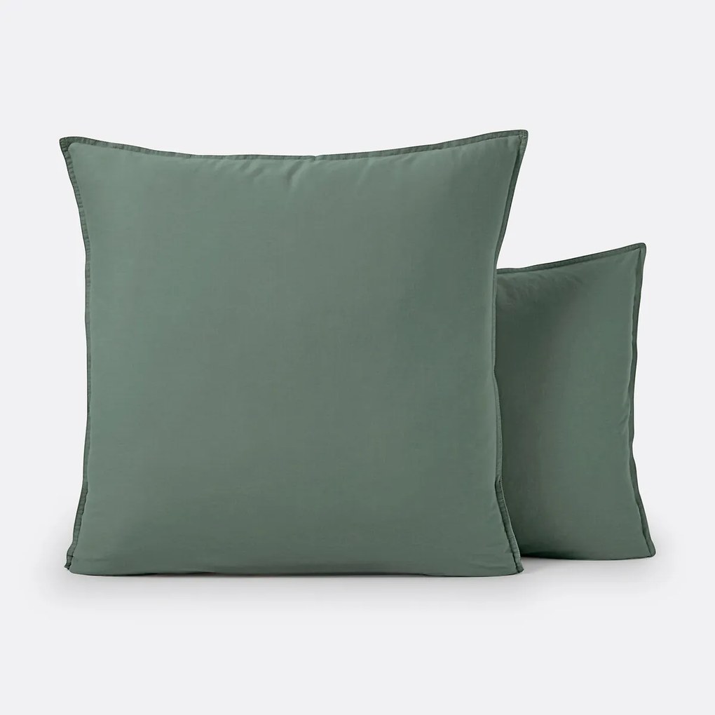 Effen kussensloop in gewassen katoen, Scenario