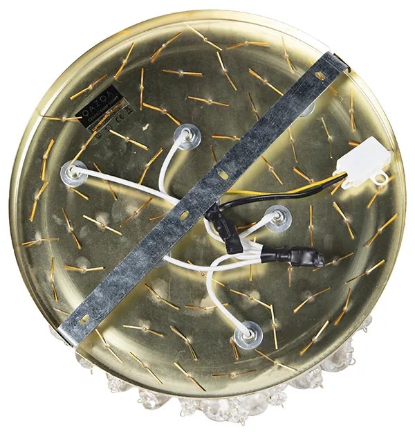 Klassieke plafondlamp goud/messing 35 cm - Medusa