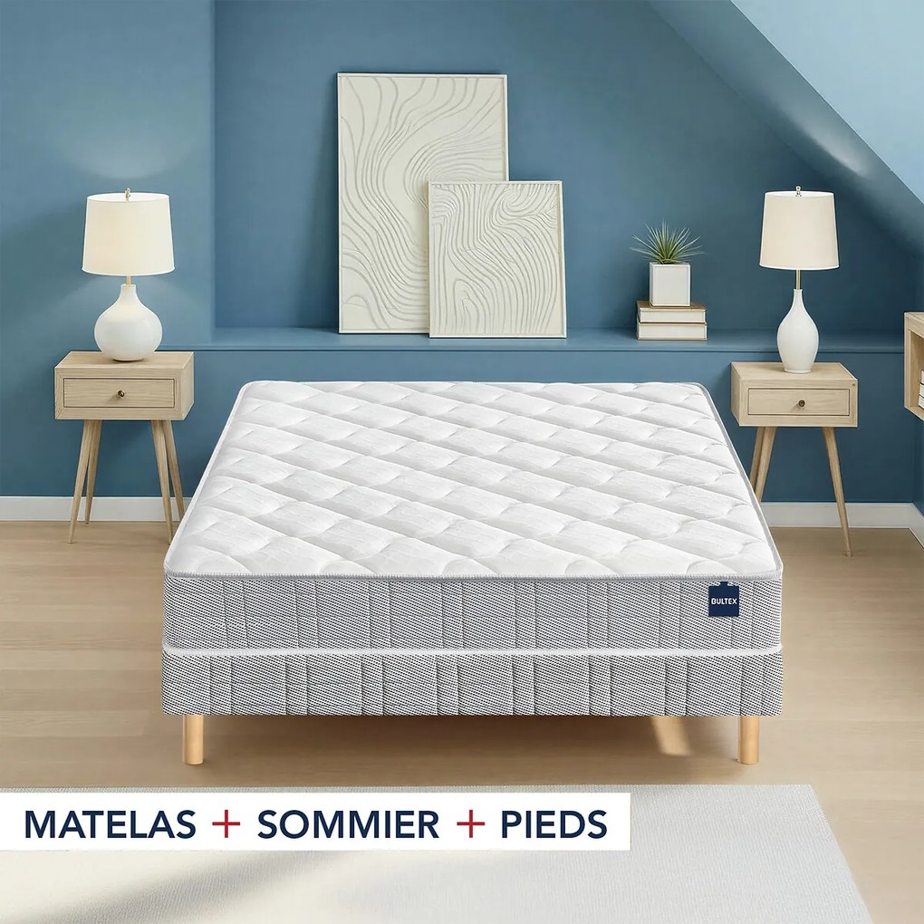 Ensemble matras in Bultex nano mousse en bedbodem