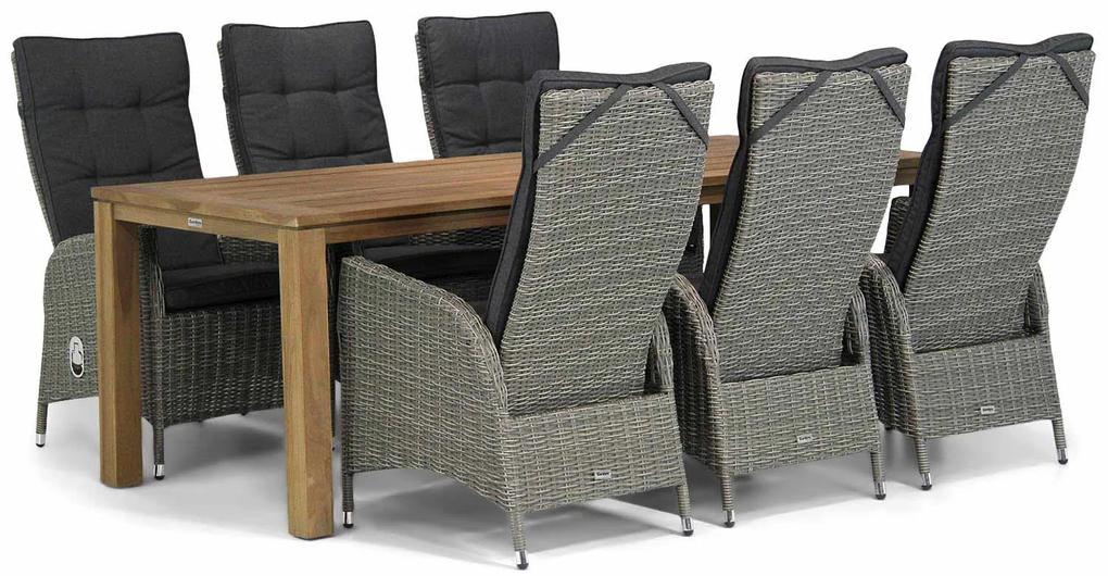 Garden Collections Lincoln/Bristol 220 cm dining tuinset 7-delig
