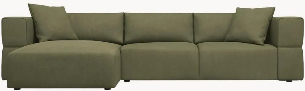 Chenille hoekbank Esther (4-zits), hoekdeel links