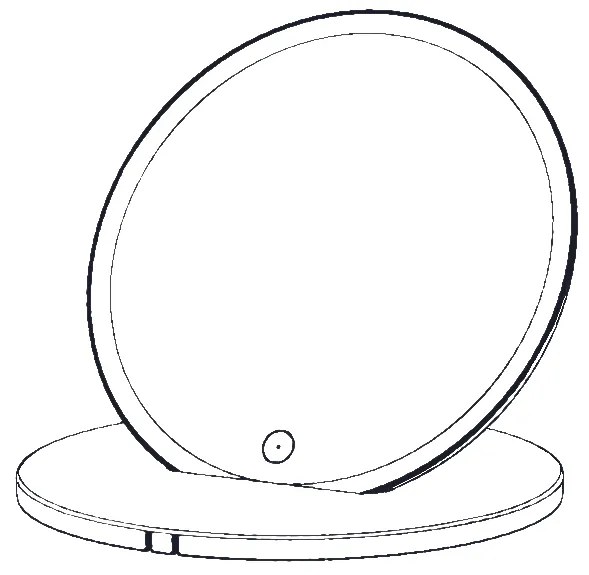 Thebalux M19 scheerspiegel rond 15cm met verlichting