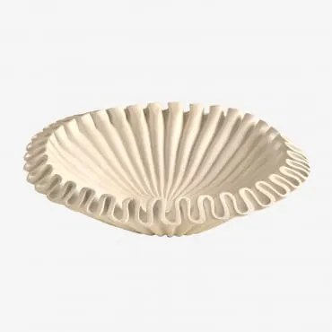 Decoratieve Schaal Van Hars Irente Wit & Ø30 Cm - Sklum