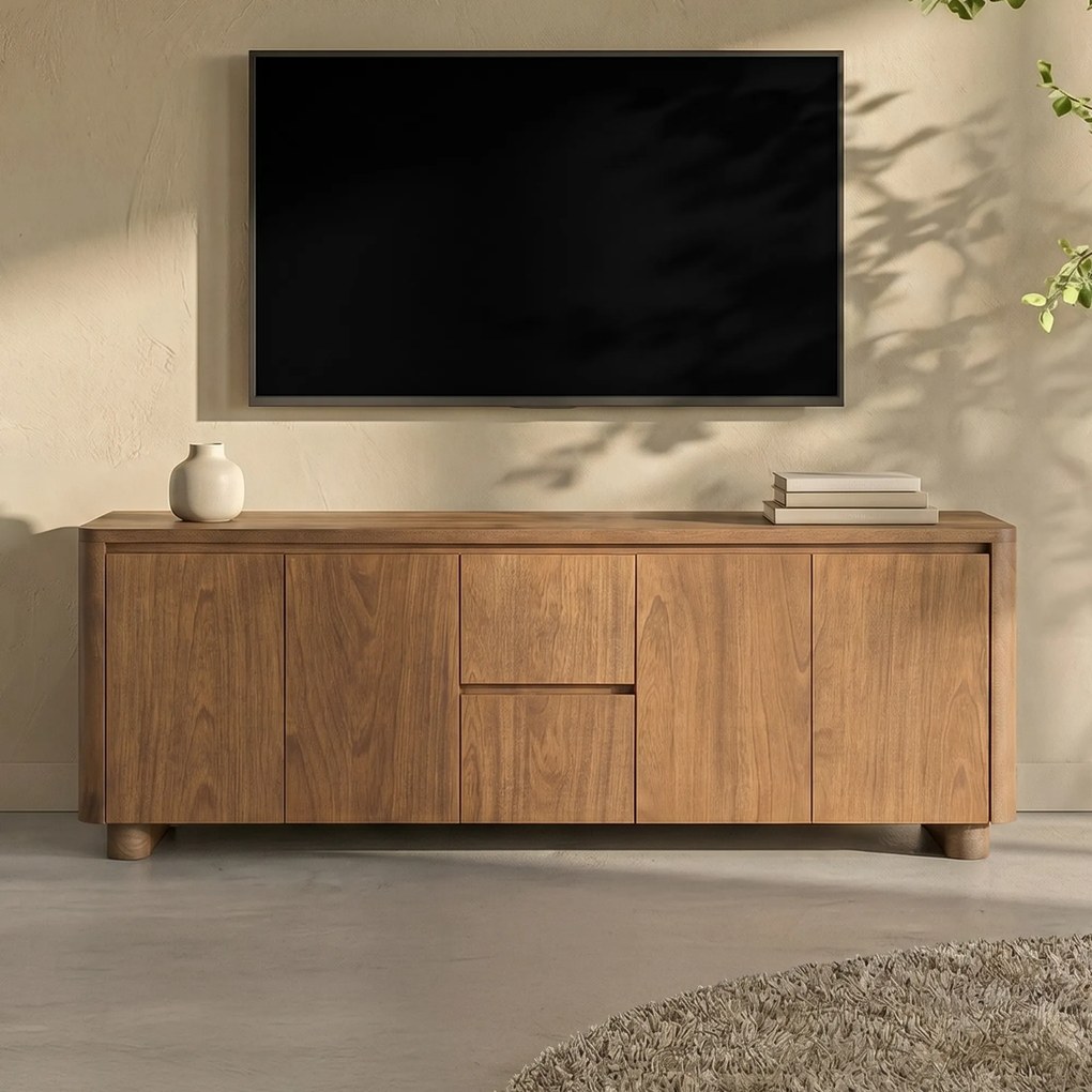 Tv Dressoir Mangohout 160 Cm - 160x40x61cm.