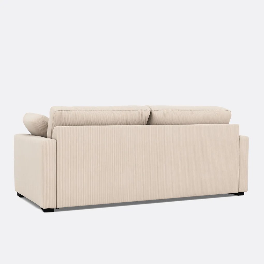 Slaapbank van fijn ribfluweel, Bultex, Timor