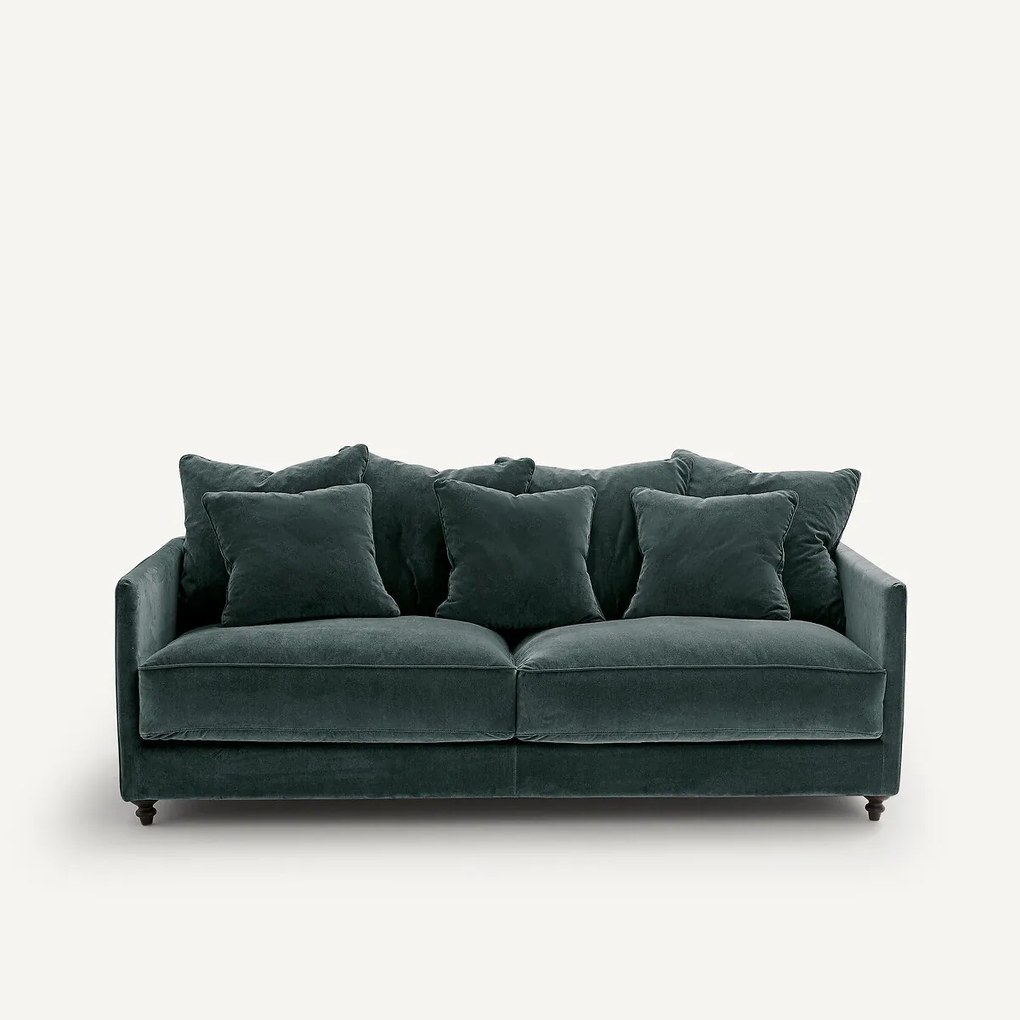 Omvormbare 3-zits fluwelen zetel, Lazare