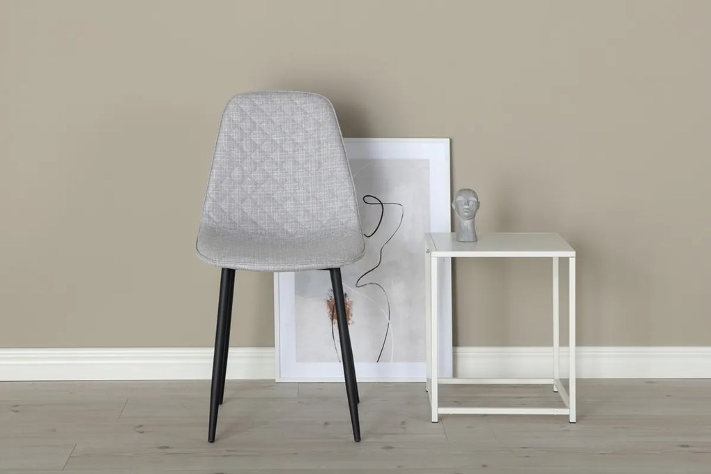 Jörn Eetkamerstoel - Kelsey - Lichtgrijs - Fluweel - Jörn