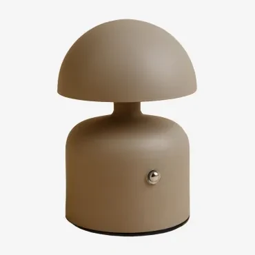 Nantali Draadloze Ijzeren Led Tafellamp Bruin - Mokka - Sklum
