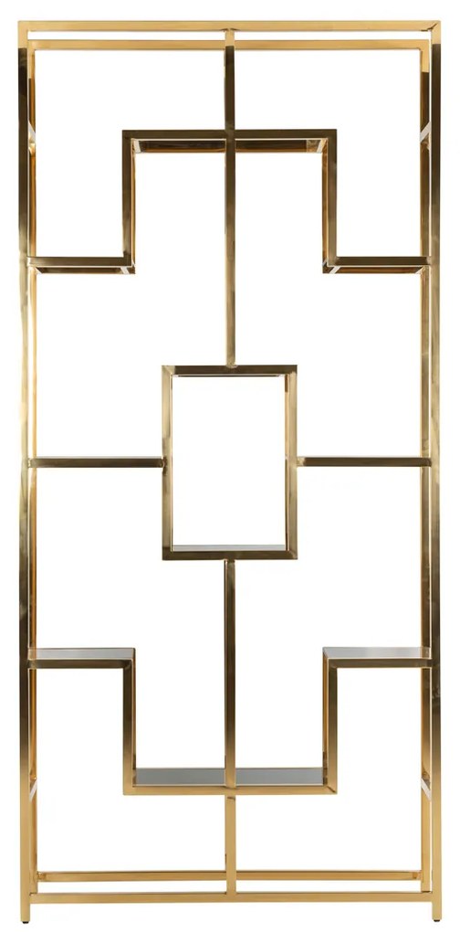 Richmond Interiors Magnus Gouden Design Stellingkast - 108x30x225cm.