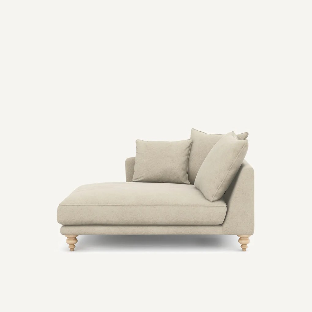 Longchair van linnen fluweel, LAZARE