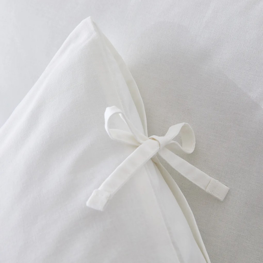 Effen kussensloop te strikken in katoen , Scenario