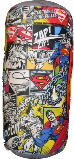 Rolkussen Superman jongens 40 cm multicolor/grijs