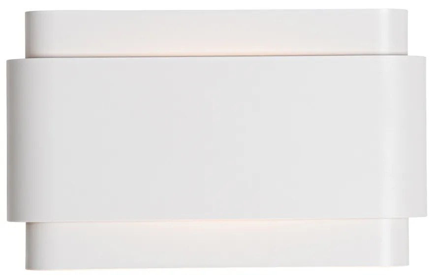 Industriële wandlamp wit 2-lichts - Coen