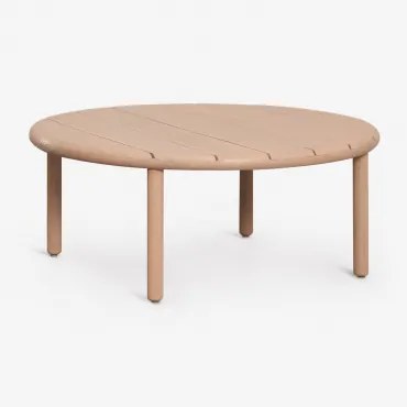 Ronde Salontafel Van Acaciahout Olivia Lichte Acaciekleur & Ø80 Cm - Sklum