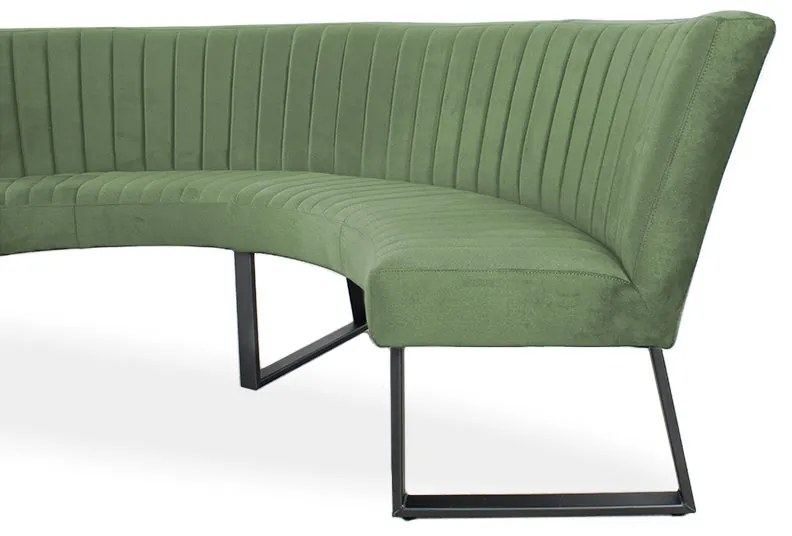 Eetkamerbank - Rondo - geschikt voor tafel 150 cm - stof Element lichtgroen 11