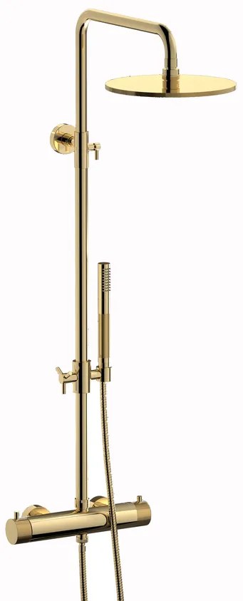 Plieger Roma opbouw regendouche 25cm goud