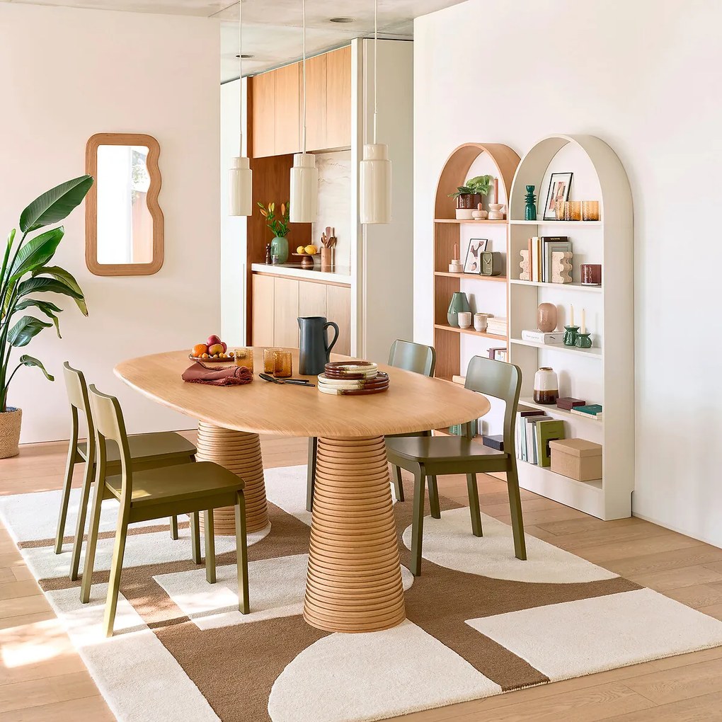 Spiegel in bamboeH90 cm, Ondara