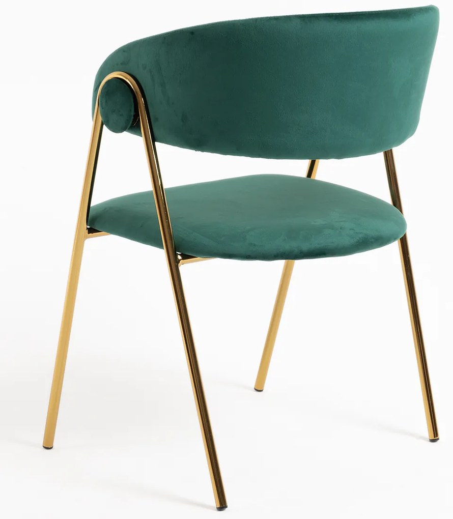 Mihu Goud Fluwelen Stoel