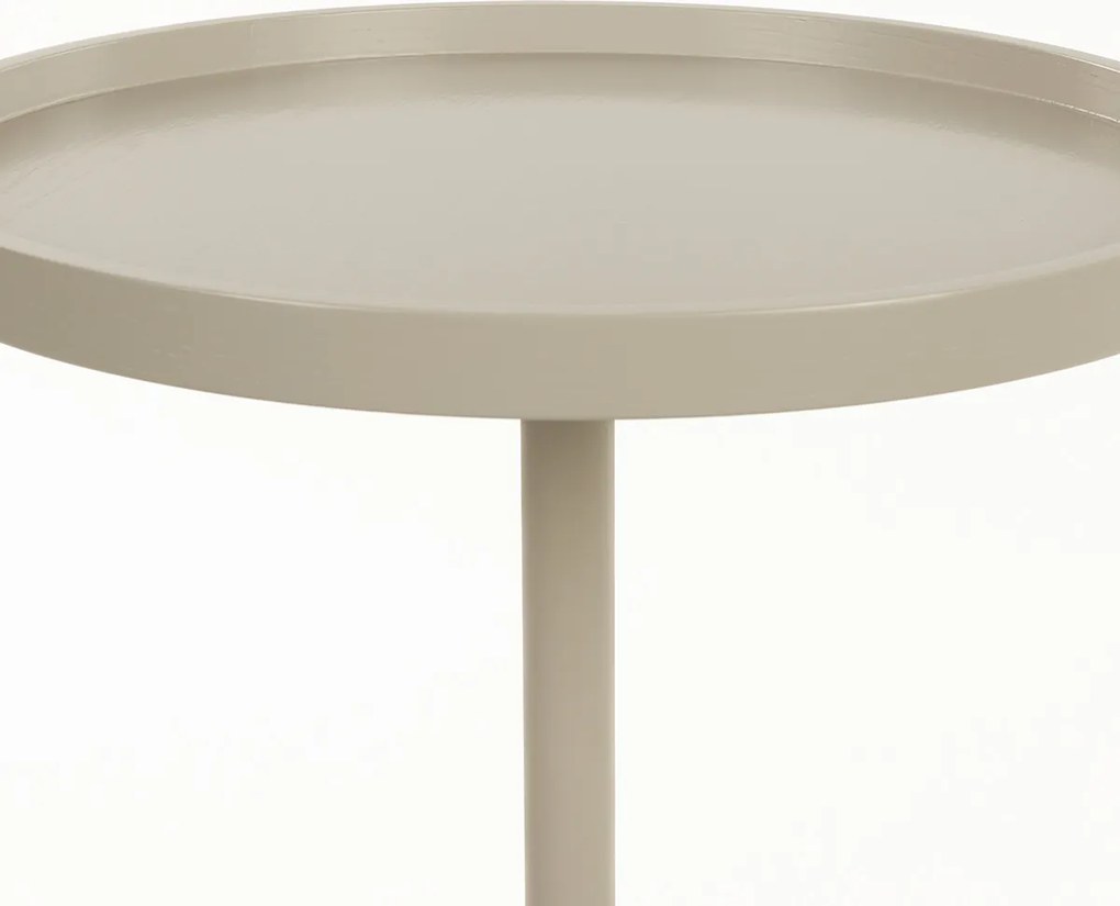 Zuiver Jason Design Bijzettafel Rond Beige - 46 X 46cm.