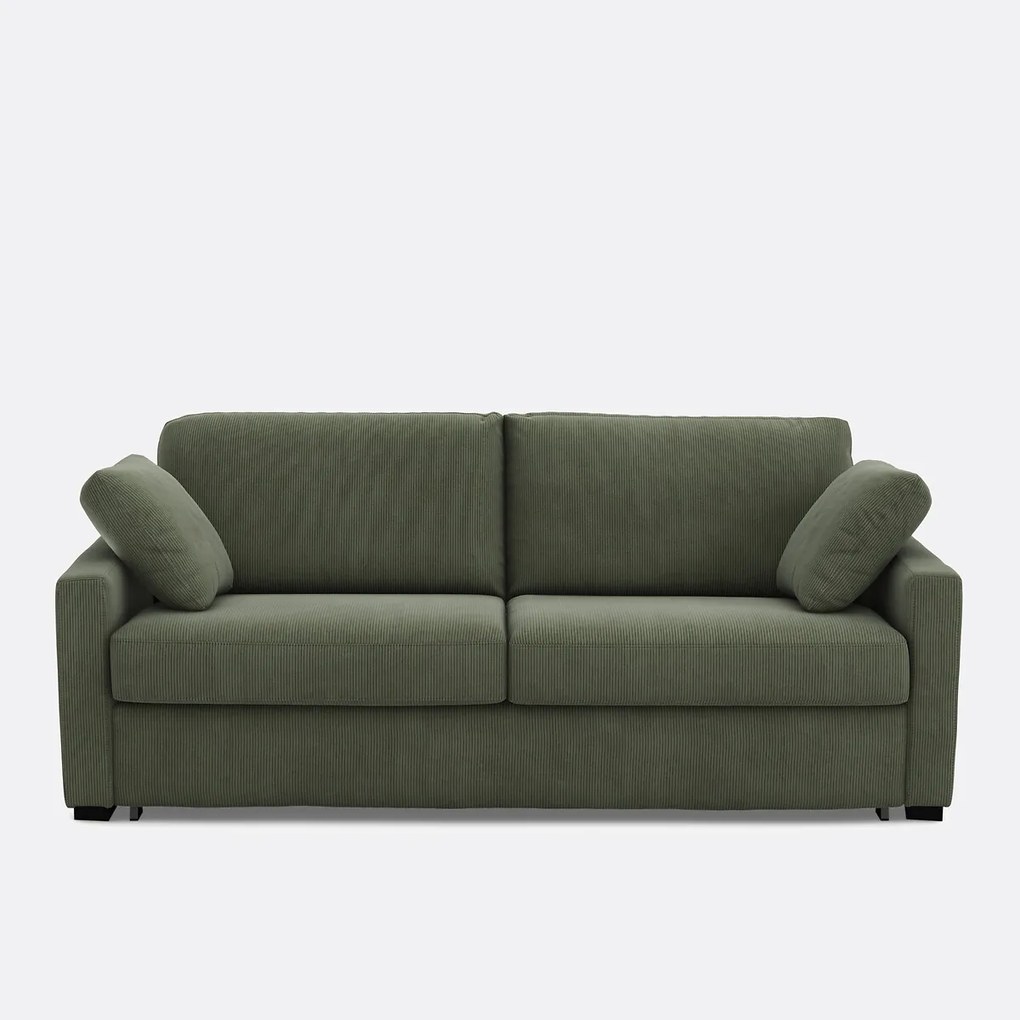 Slaapbank in ribfluweel, Comfort Bultex®, Timor