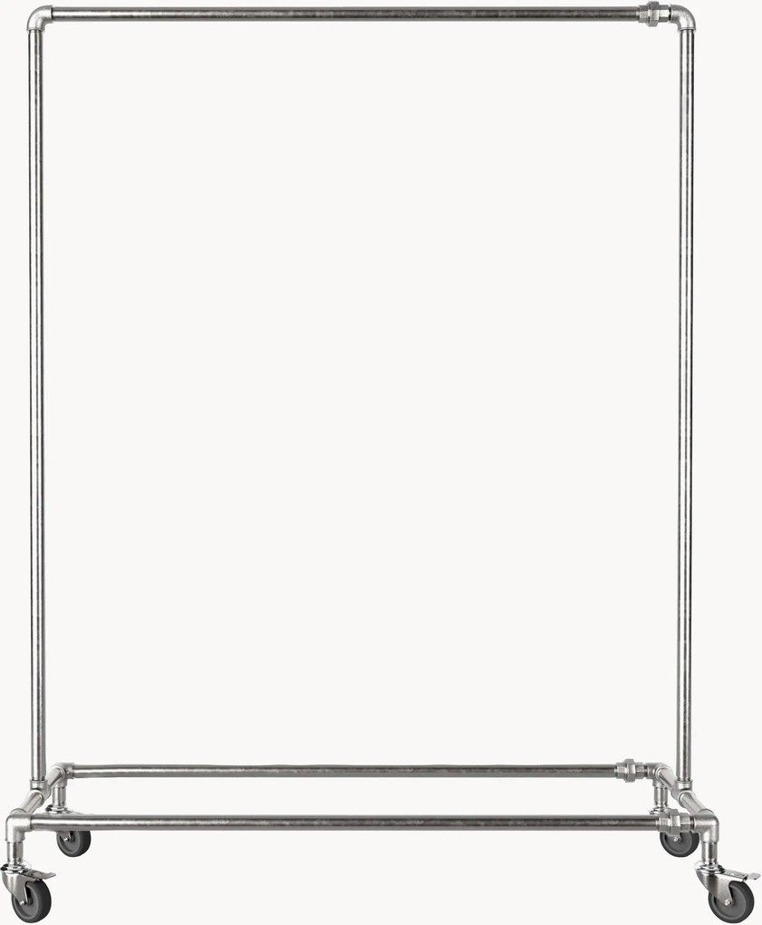 Metalen kledingrek Ringo met wieltjes
