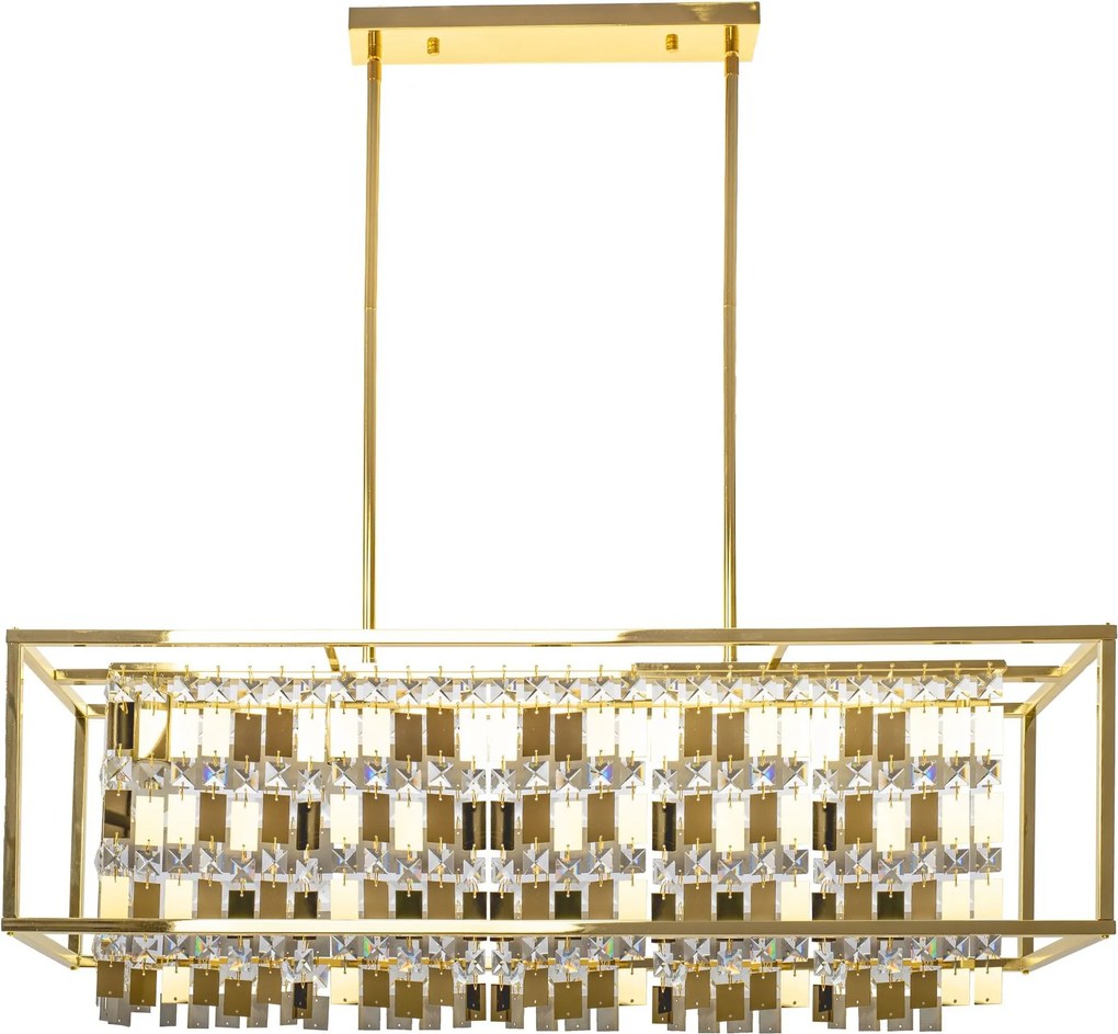 Hangende kristallen lamp APP1113-4CP Goud